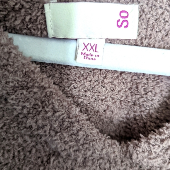 SO Slouchy Super Soft Mauve Hoodie - Picture 4 of 4